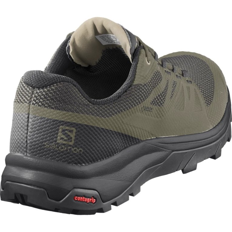 Tênis De Caminhada Salomon Outline GTX Masculino Verde Oliva | PT W94653